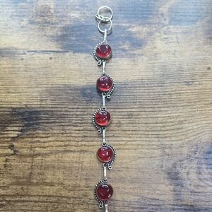 Elegant Red Stone Bracelet